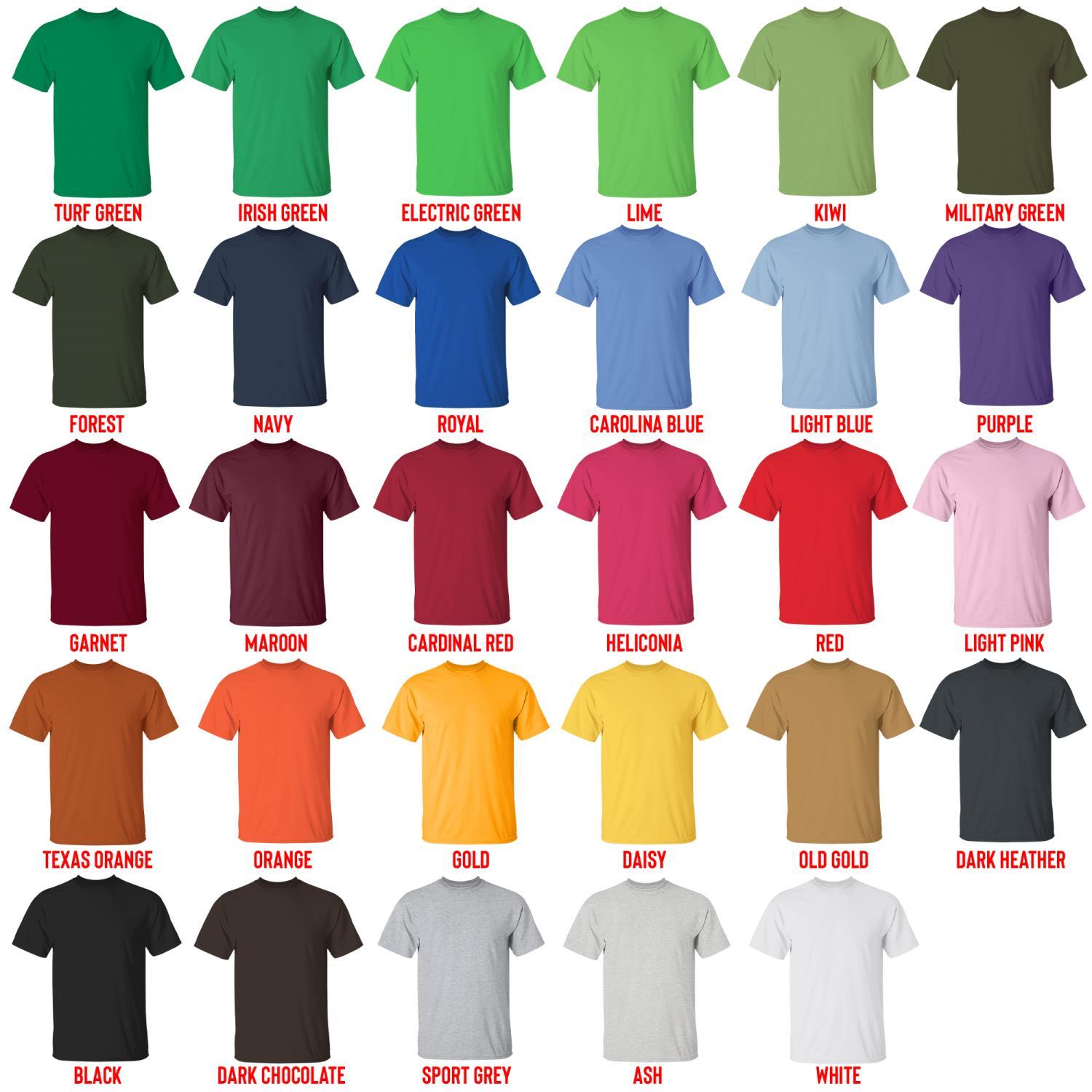 t shirt color chart - Sam Fender UK Store