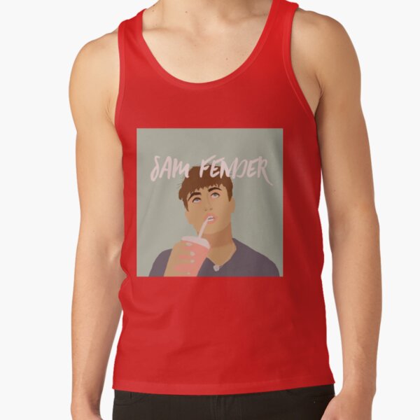 Sam Fender Digital Art Art Print Tank Top - Image 4
