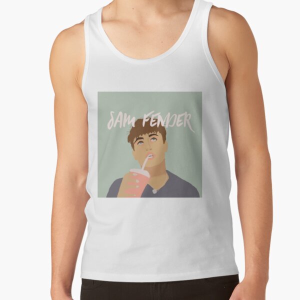 Sam Fender Digital Art Art Print Tank Top - Image 2