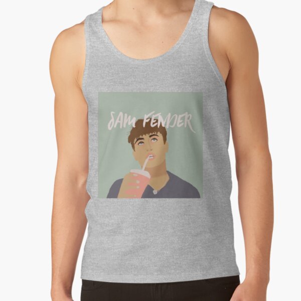 Sam Fender Digital Art Art Print Tank Top - Image 3