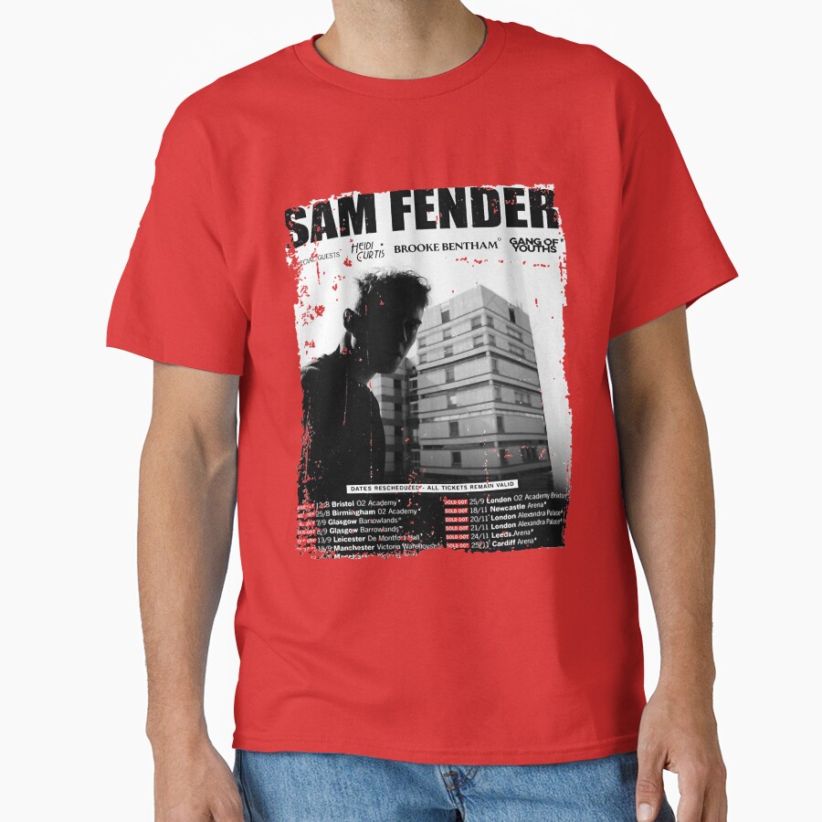 Sam Fender Uk Tour 2021 T-shirt - Image 5