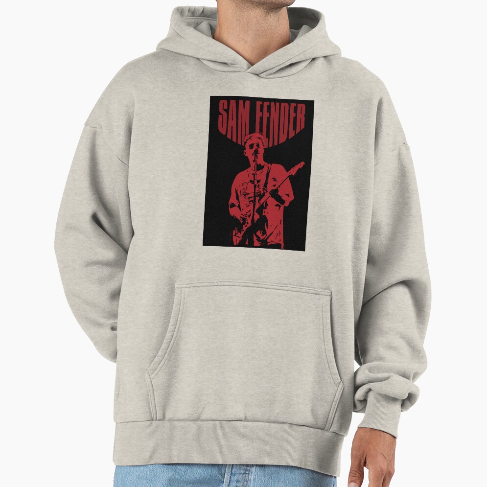 Sam Fender Red Design Hoodie - Image 3