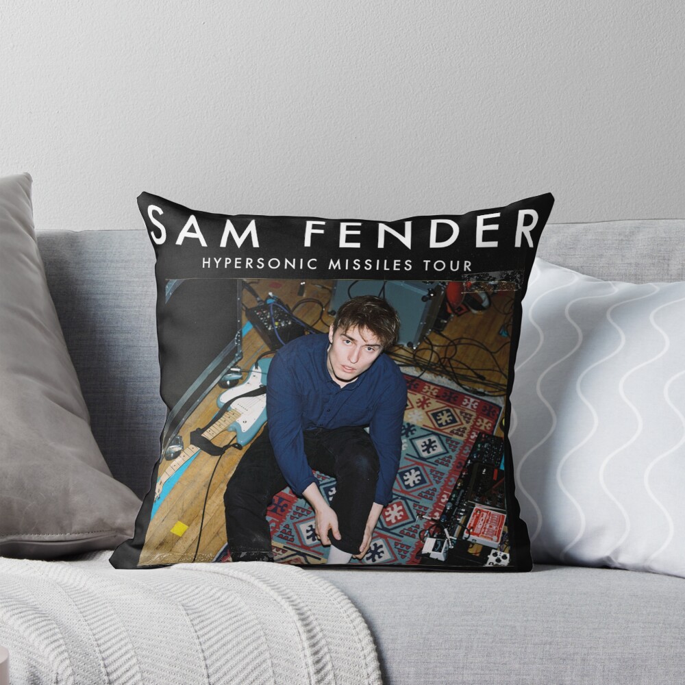 Live Sam Fender Hypersonic Missiles Tour Throw Pillow