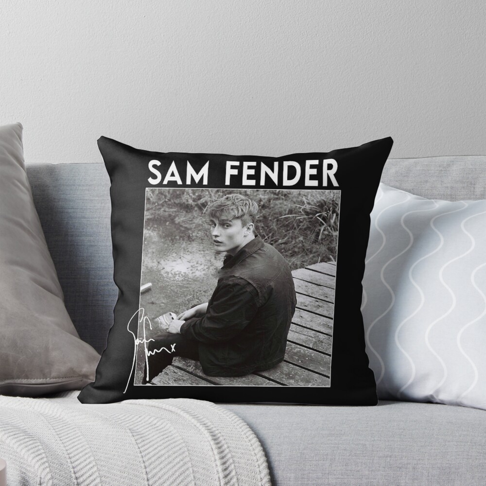 Singer Sam Fender Vintage Design Throw Pillow